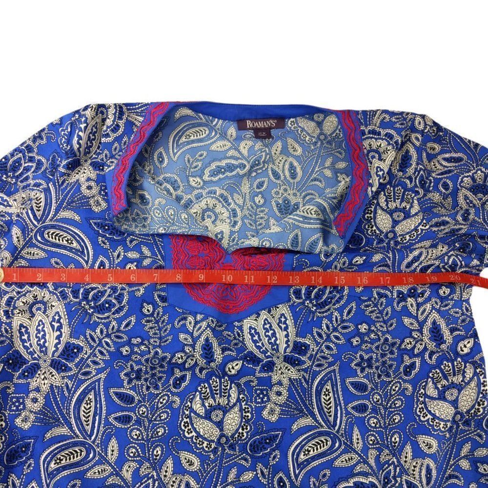 Roaman's Colorful Blouse   - Picture 4 of 7